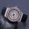 Conspicious Bling Leather Watch | 51103636