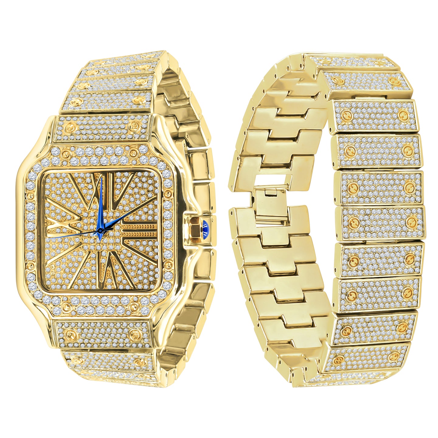 PRODIGIOUS BRASS  WATCH & BRACELET SET | 530742