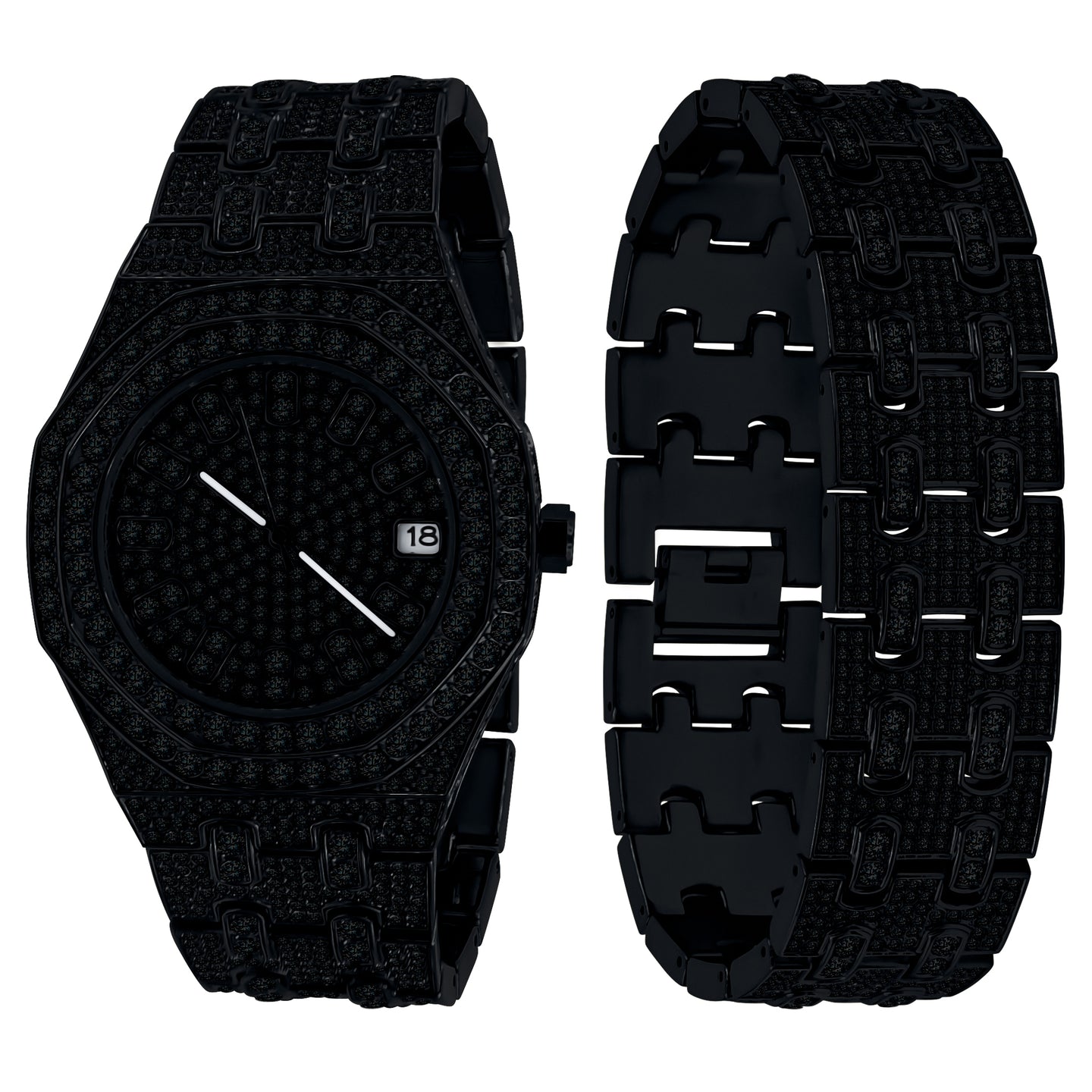 WINSOME ICED OUT WATCH & BRACELET I 530803