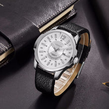 Curren REGIMENT Silver Case Black Strap Classic Fashion Watch | 540191