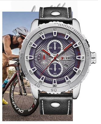 Curren TIPPING Mens Classic Fashion Leather Strap Watch | 5404013