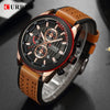Curren LUNAR Mens Classic Fashion Leather Strap Watch  | 5410053