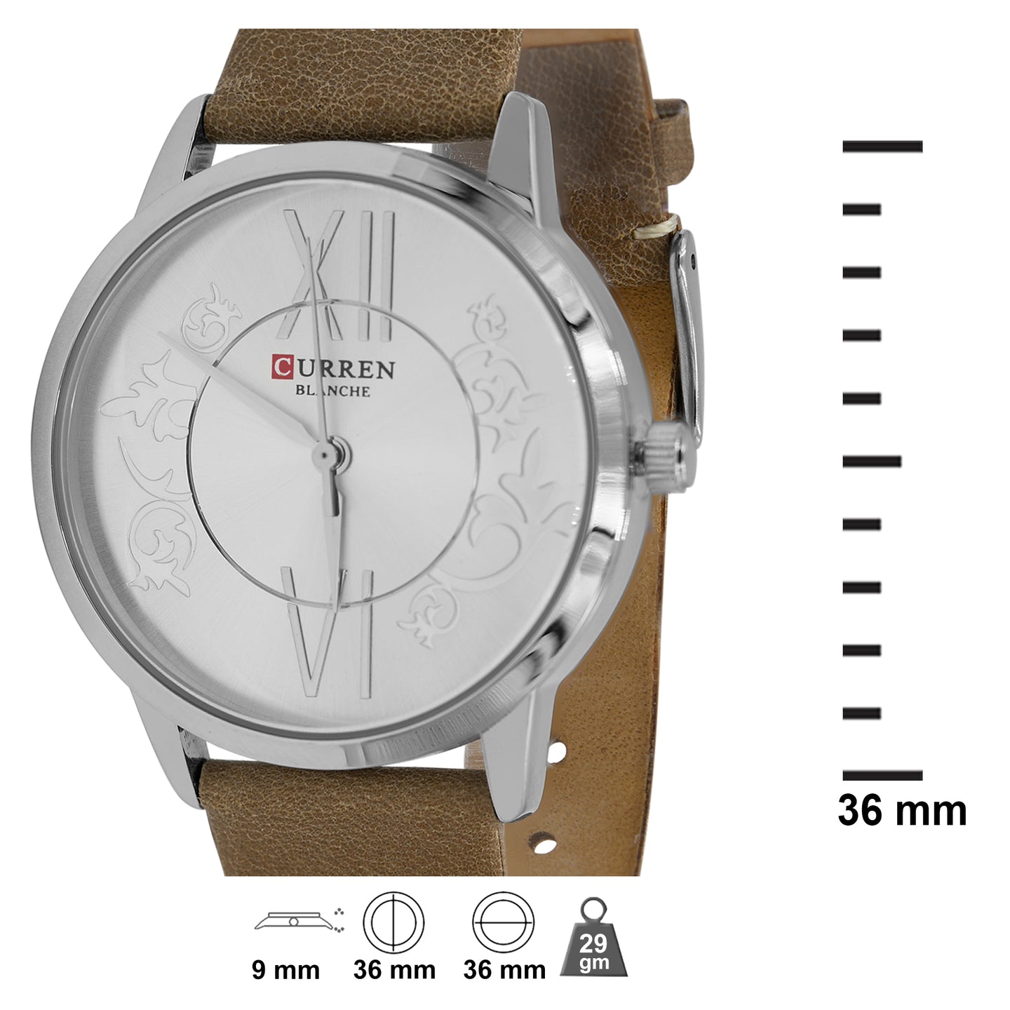 Curren Latest designer inspired, sleek and stylish, premium quality classic look Ladies watch