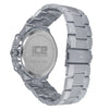Silver 2 Row Silver Dial Iced out Bling Metal Watch