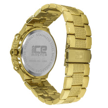 Yellow Gold 2 Row Gold Dial Iced out Bling Metal