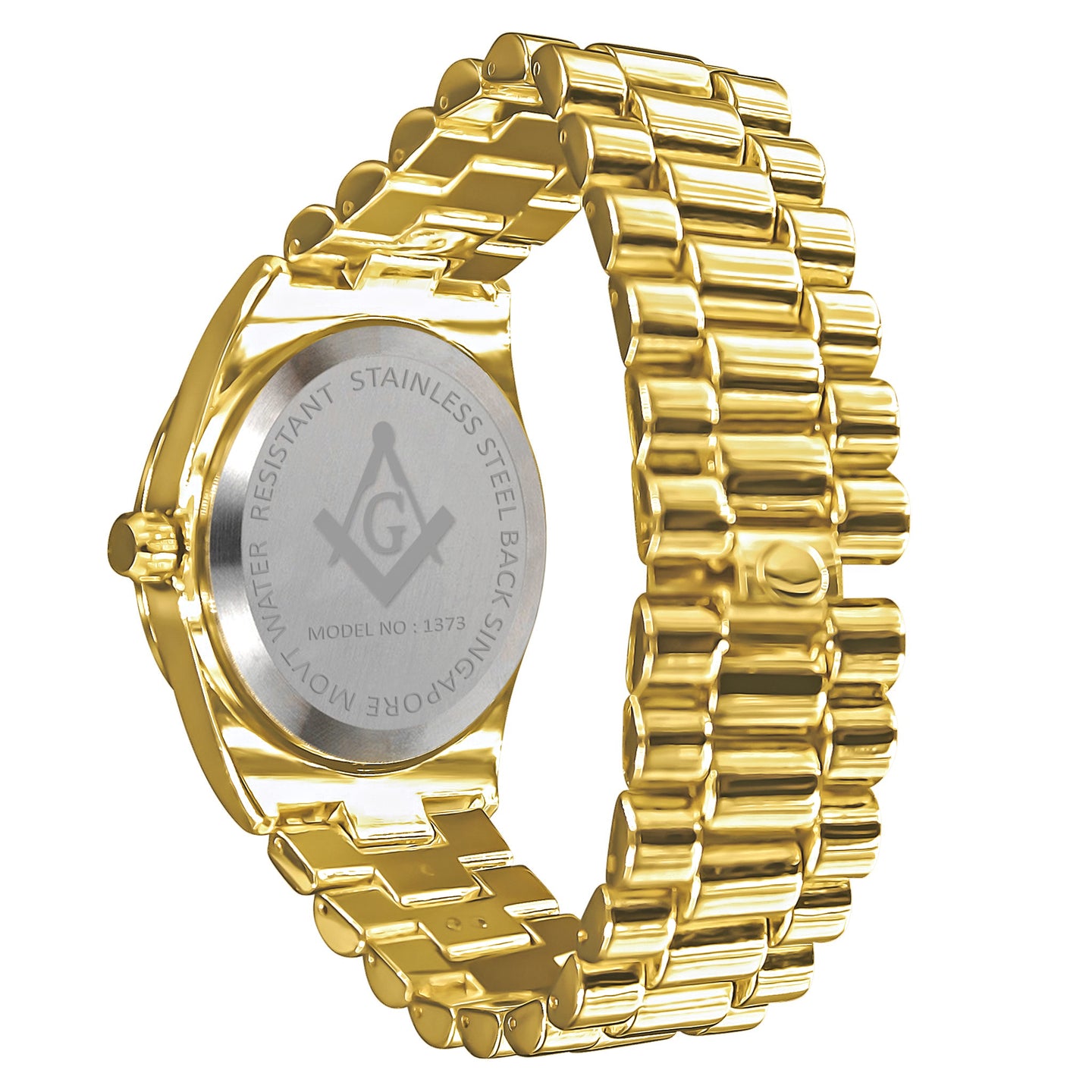 COLOSSAL MASONIC ICED METAL WATCH I 5624569