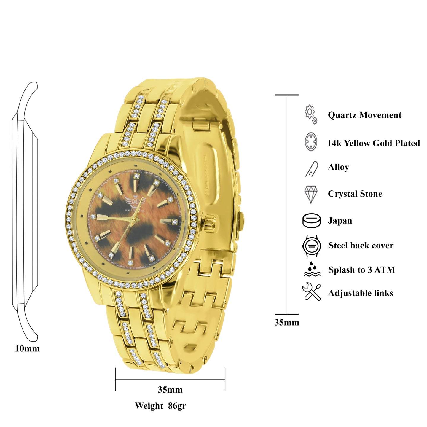 EXQUISITE Women Bling Metal Watch | 562548