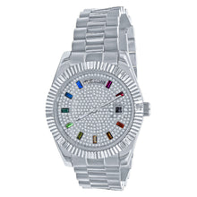 ARISTOCRATIC STEEL AUTOMATIC CZ WATCH | 5628559