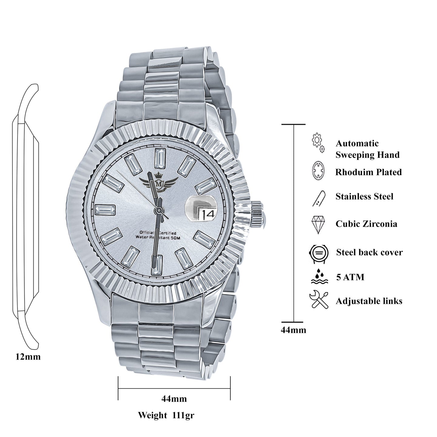 COSMIC STEEL AUTOMATIC METAL WATCH | 562861