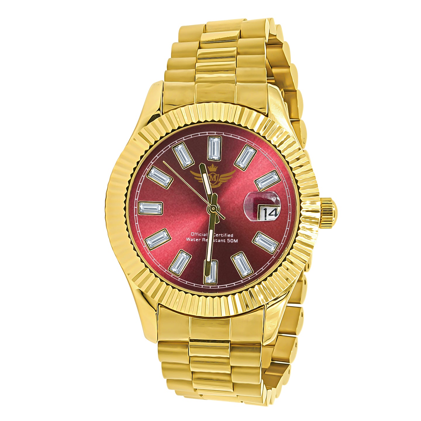 COSMIC STEEL AUTOMATIC CZ WATCH | 562866