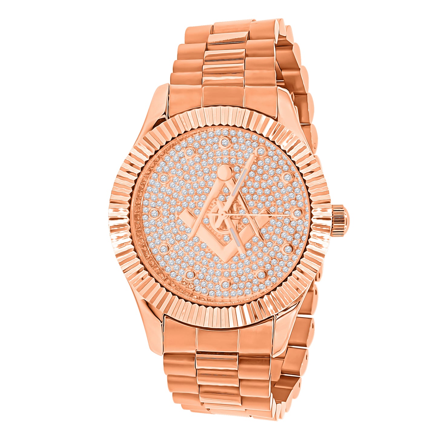 ARIES MASONIC ICED OUT HIP HOP METAL WATCH | 562995
