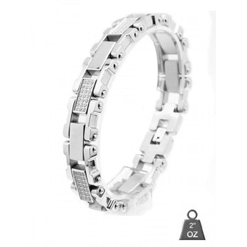 Stainless Steel bracelet with CZ 8008-1