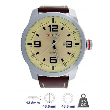 Curren Brand Leather Strap Watch for Mens