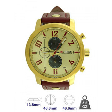 Curren leather band watch