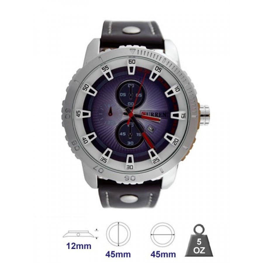 Curren TIPPING Mens Classic Fashion Leather Strap Watch | 5404013