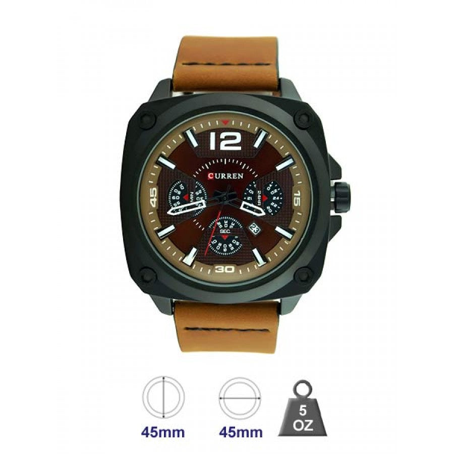 Curren Leather Band Watch for Men