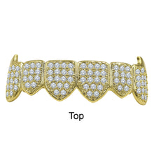 Hip Hop CZ  Grillz in Silver and Gold Color-912842