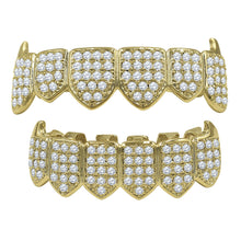 Hip Hop CZ  Grillz in Silver and Gold Color-912842