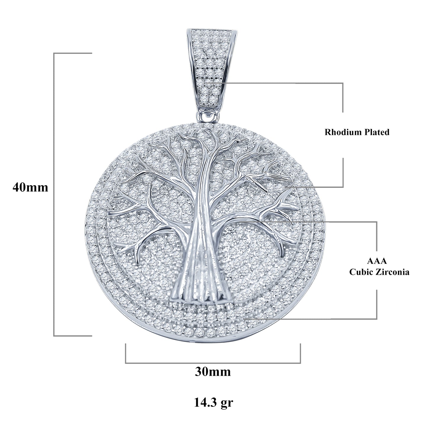 Green 925 Pendant with CZ Stone  | 9210161