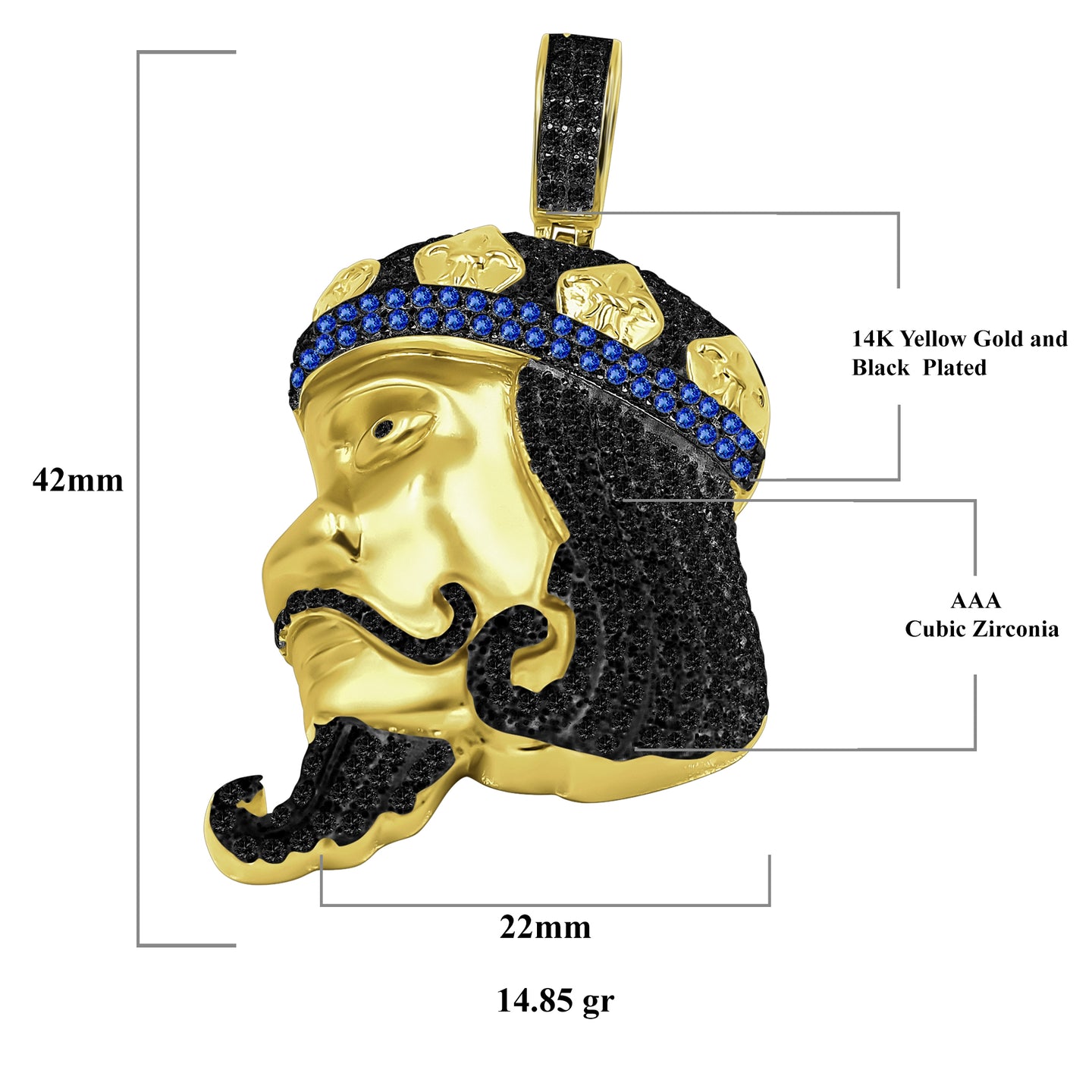 Alladin Genie 925 Pendant with CZ Stone  | 9210218