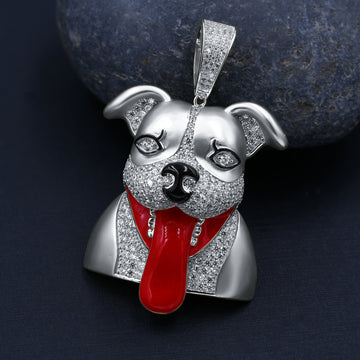 SnapchatDog 925 Pendant with CZ Stone  | 9211361
