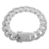 ANGUS 10 MM Silver Cuban Bracelet | 9214751