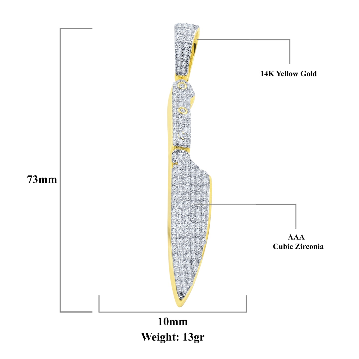 Bayonet Silver Pendant | 9213052