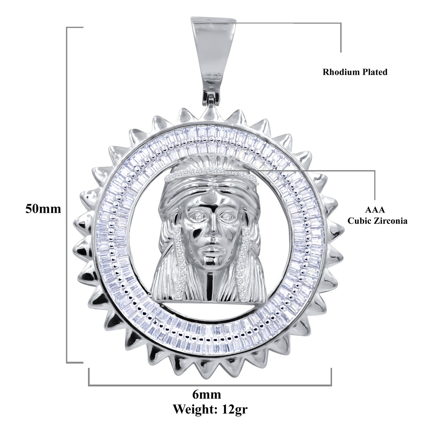 SCRIPTURAL STERLING SILVER  PENDANT I 9215131