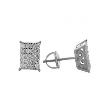 925 Sterling Silver Screw Back Earrings