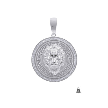 Greek Key Lion Face Medallian 928231