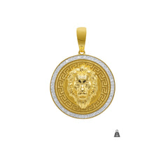 Greek Key Lion Face Medallian 928232