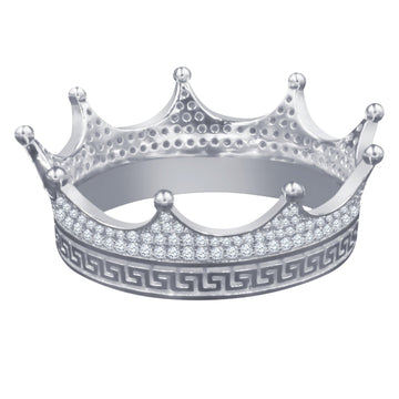 Crown 925 Silver Hip Hop Pendant