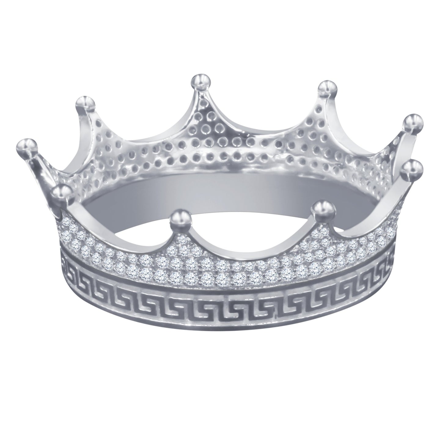 Crown 925 Silver Hip Hop Pendant