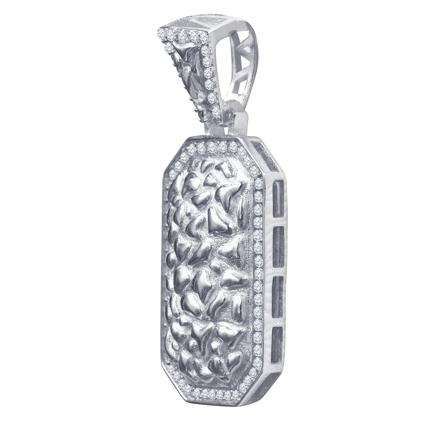 Silver Pendant with CZ Stone-929491