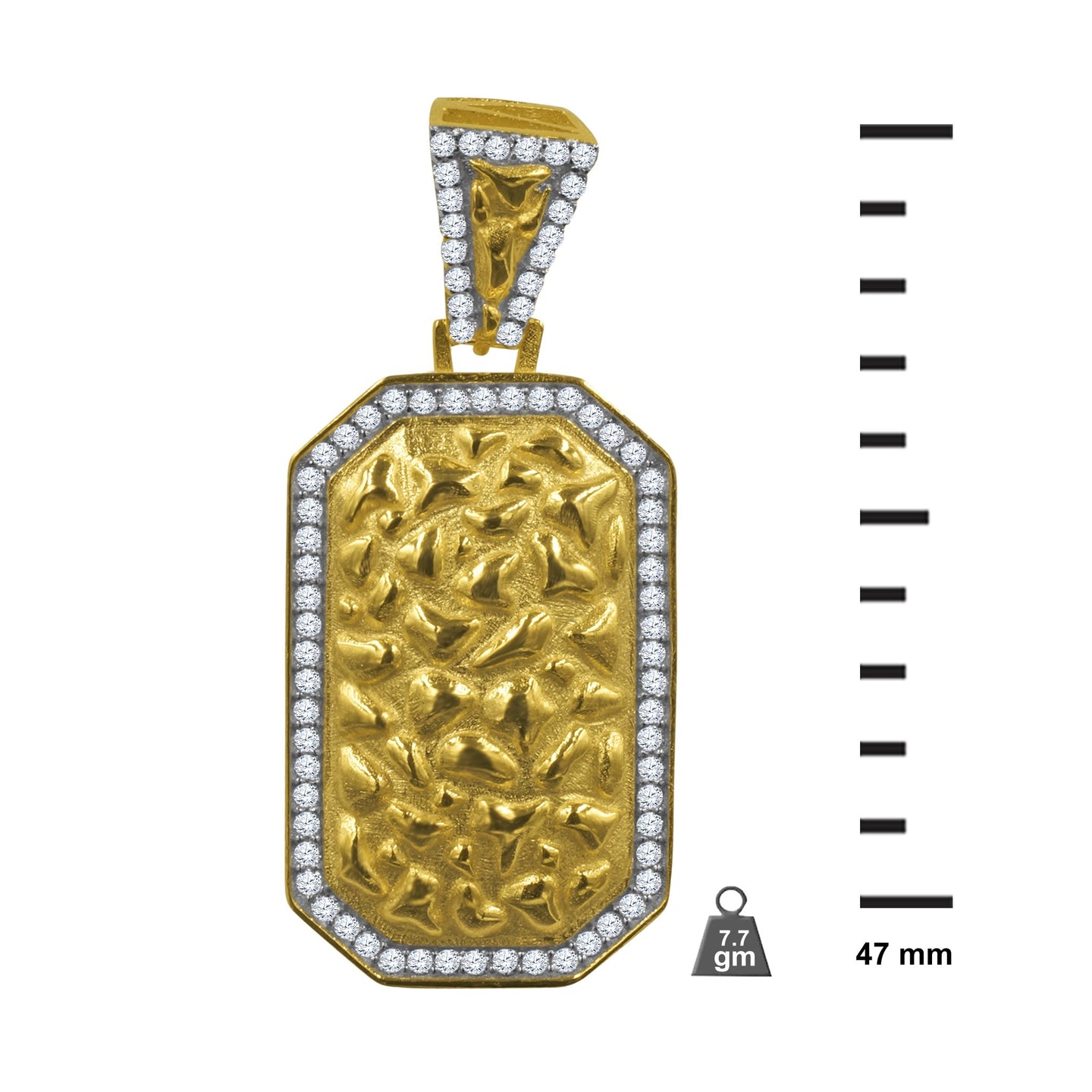 Silver Pendant with CZ Stone-929492