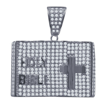 Silver Pendant with CZ Stone-929501