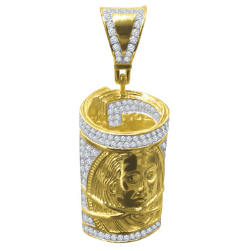 Silver Pendant with CZ Stone-929572