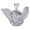 Silver Pendant with CZ Stone-929661