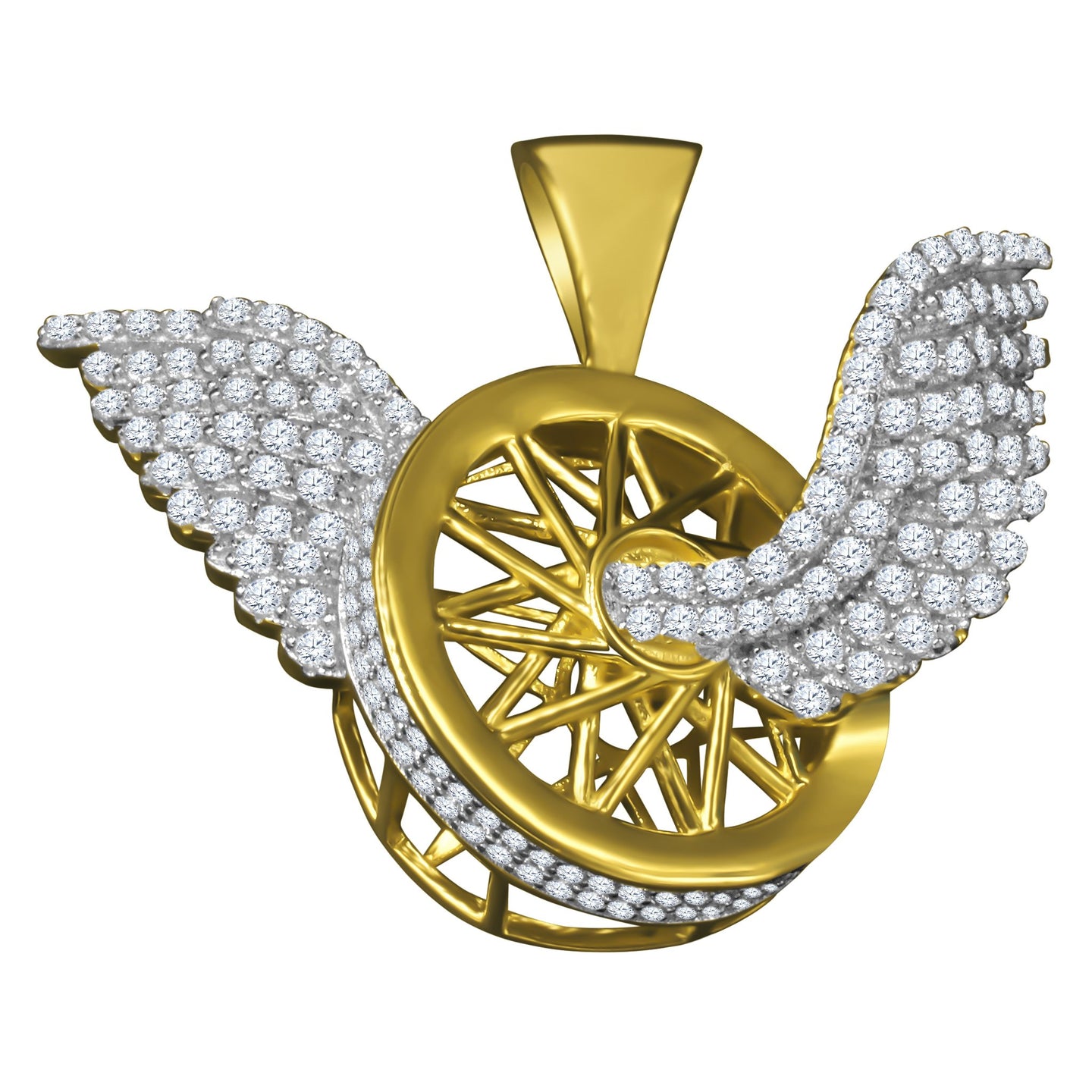 Silver Pendant with CZ Stone-929662