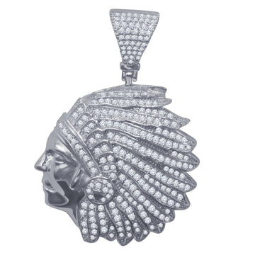 Silver Pendant with CZ Stone-929681