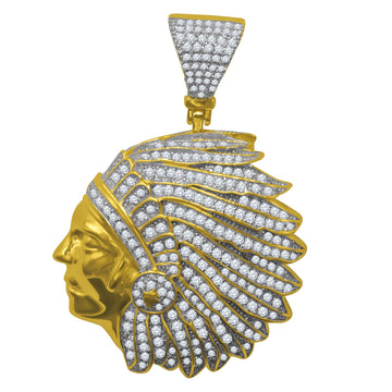 Silver Pendant with CZ Stone-929682