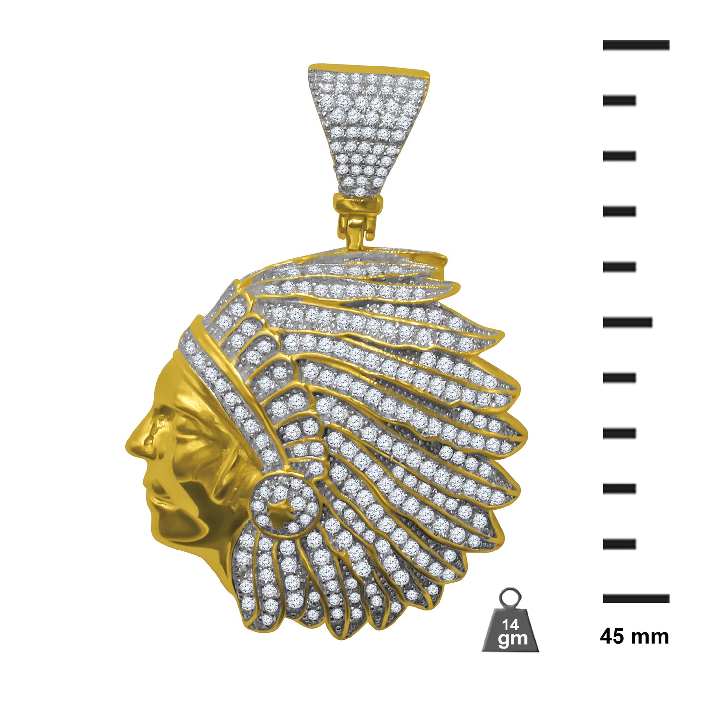 Silver Pendant with CZ Stone-929682