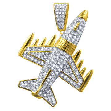 Silver Pendant with CZ Stone-929692