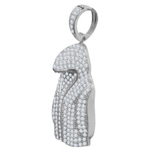Silver Pendant with CZ Stone-929711
