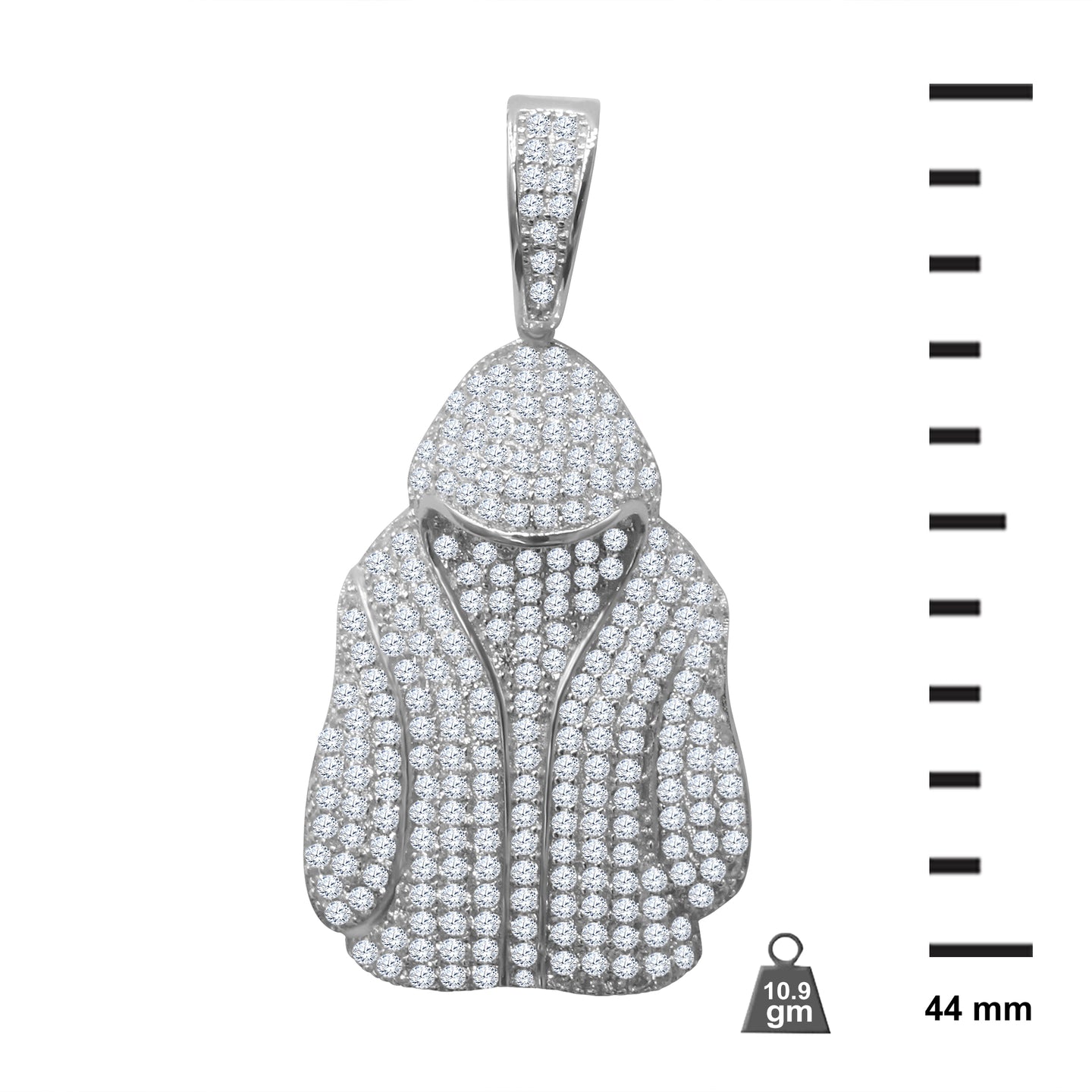 Silver Pendant with CZ Stone-929711