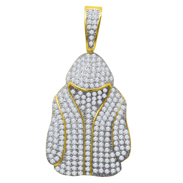 Silver Pendant with CZ Stone-929712