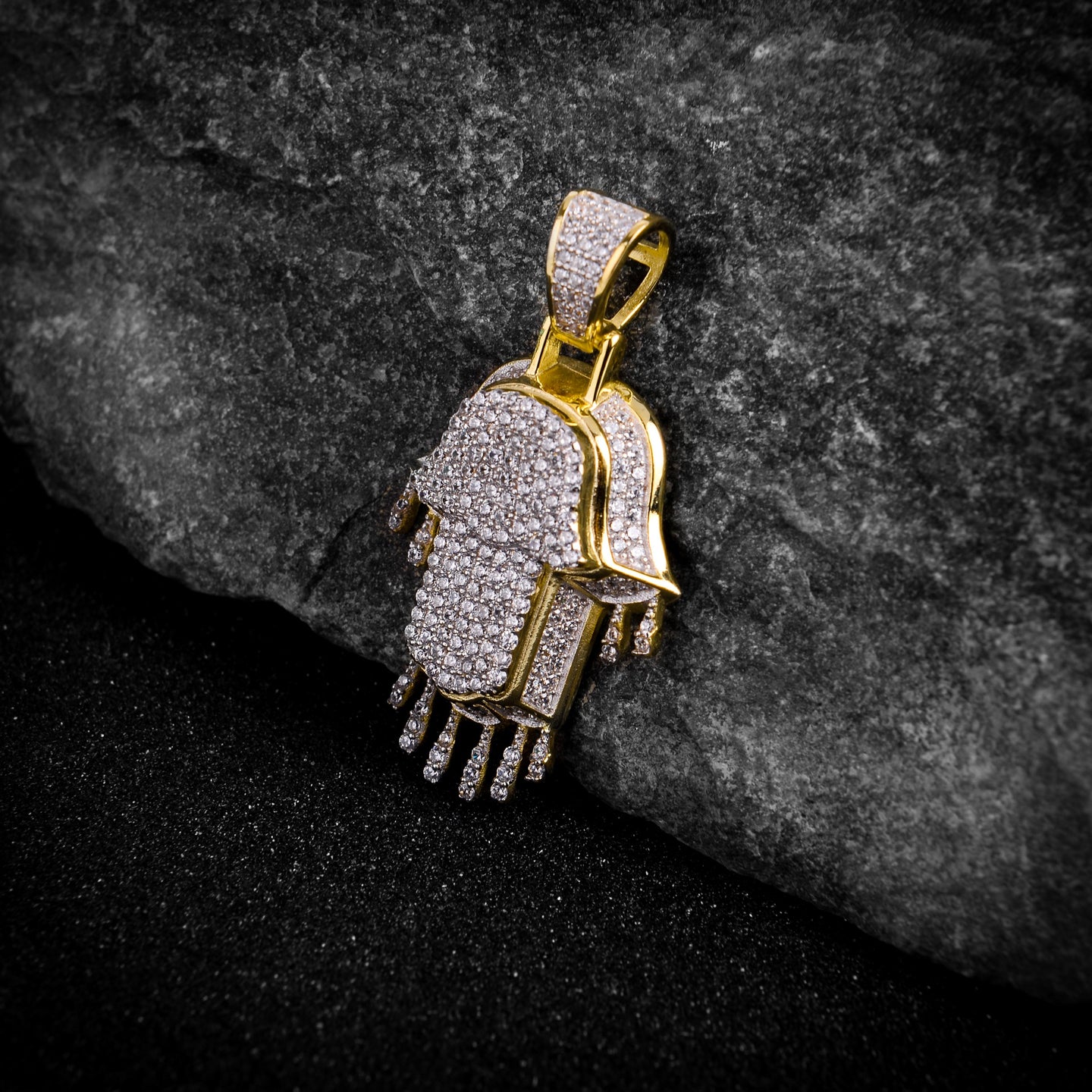 HAMSA HAND SILVER PENDANT-929972