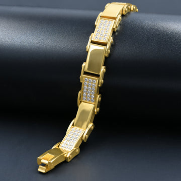 Steel Bracelet with CZ 2121-B