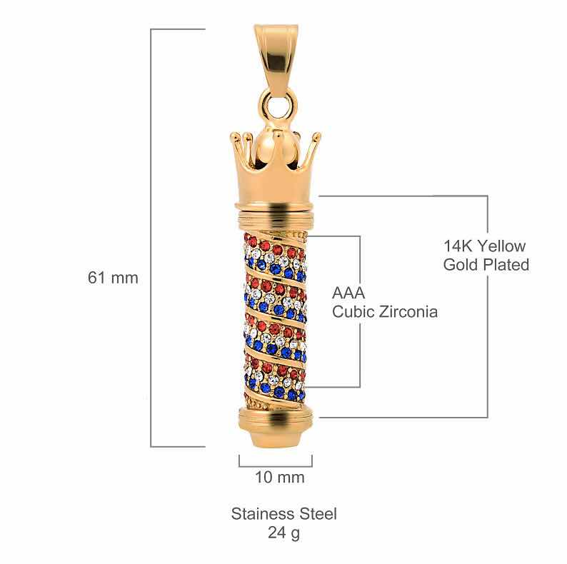 BARBER POLE Steel Pendant | 938582