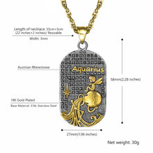 IMPERIAL Aquarius Stainless Steel Chain & Charm | 939082